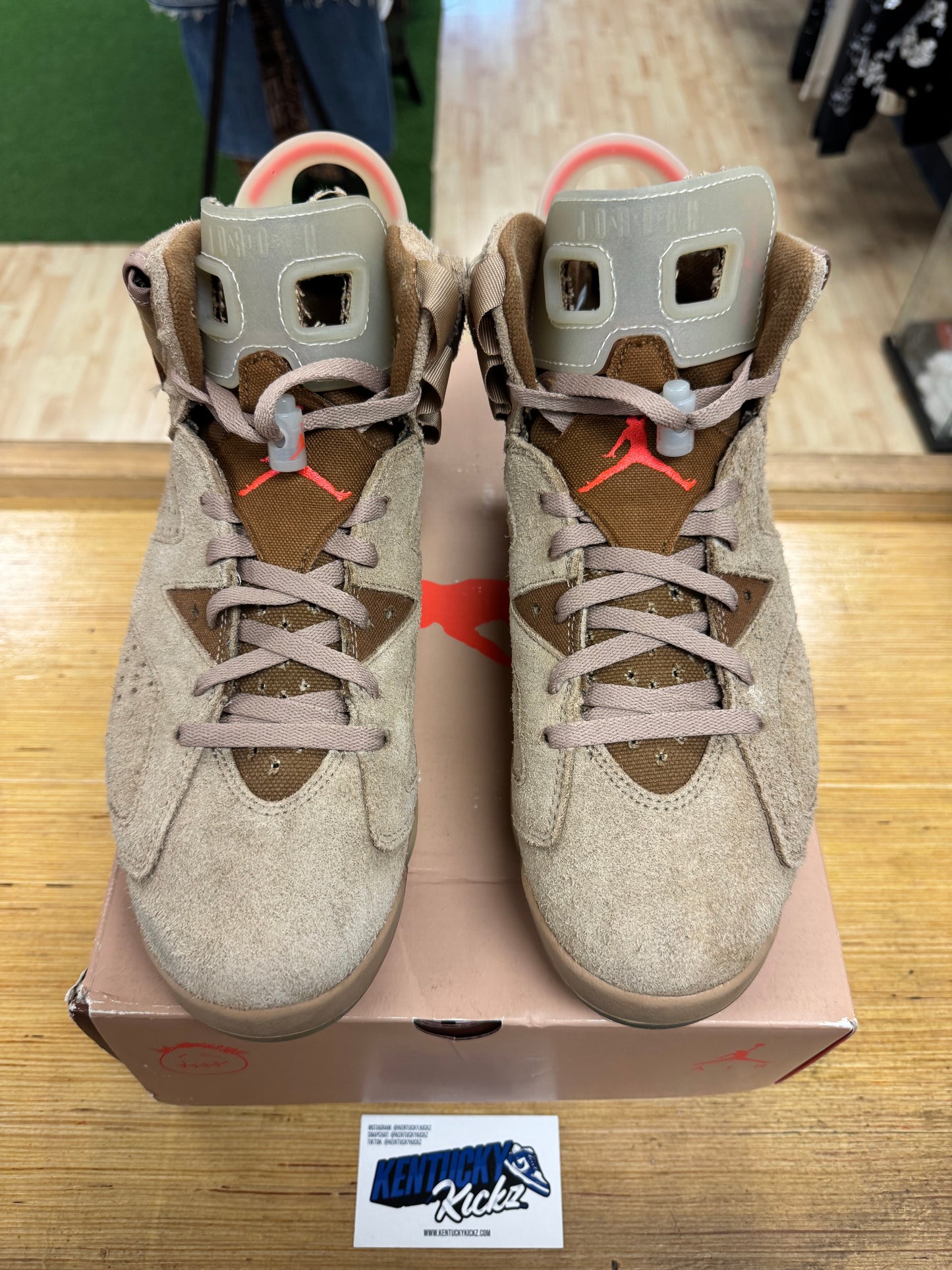 Jordan 6 Retro “Travis Scott British Khaki” (Sz 12)