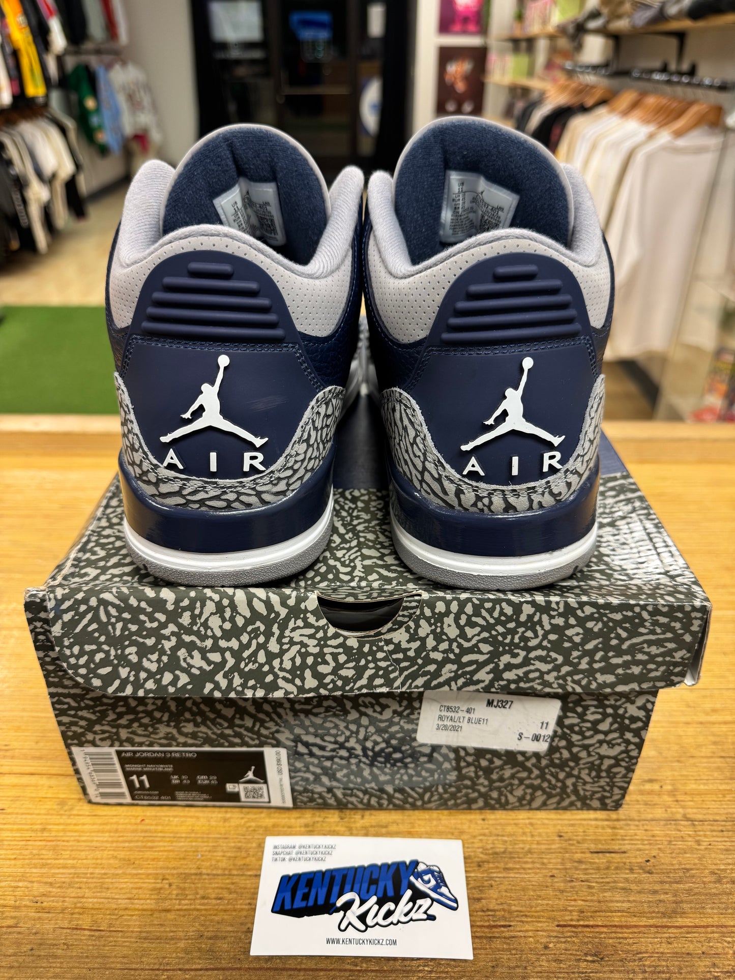 Jordan 3 Retro “Georgetown” (Sz 11)