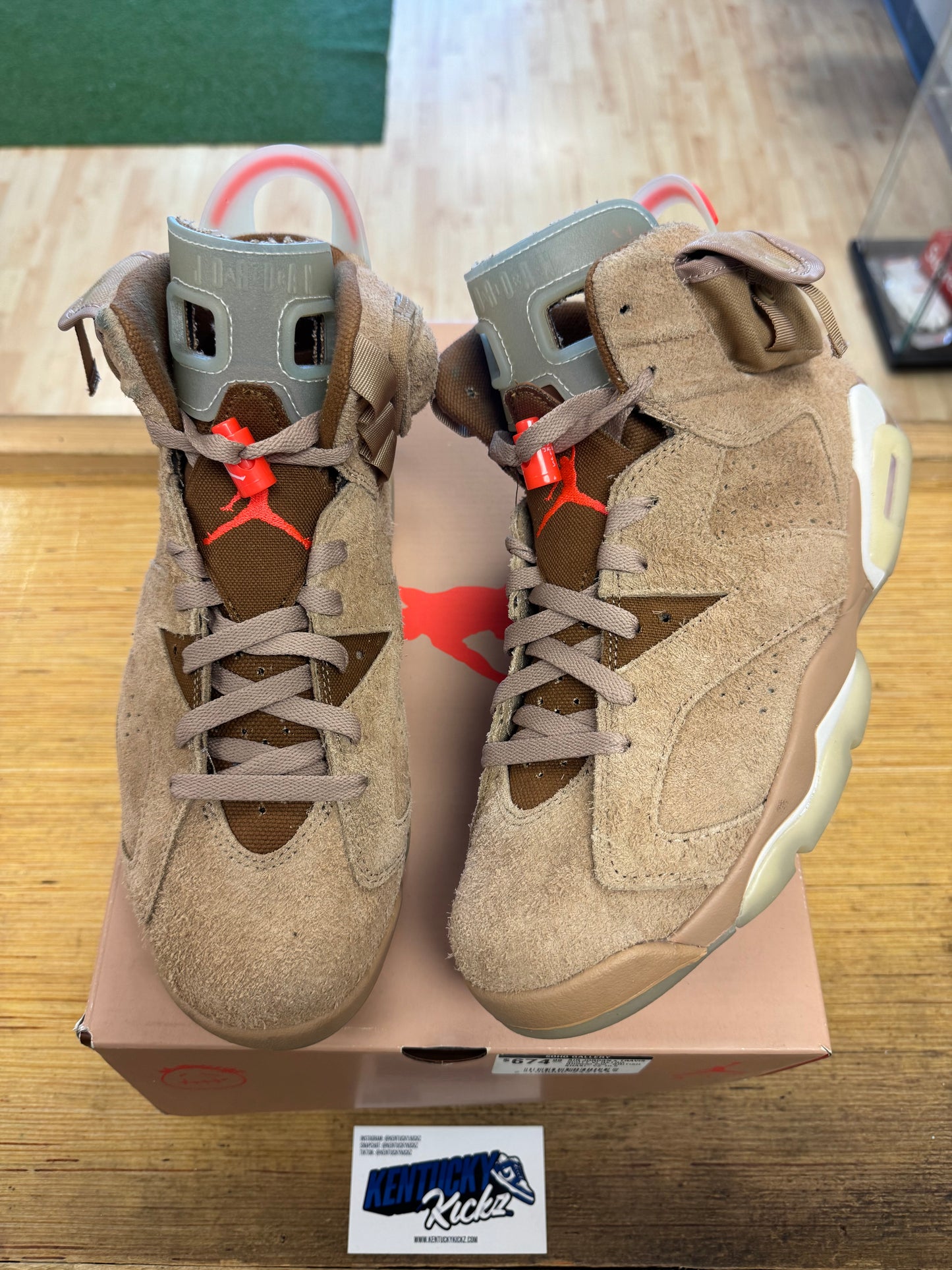 Jordan 6 Retro “Travis Scott British Khaki” (Sz 10.5)