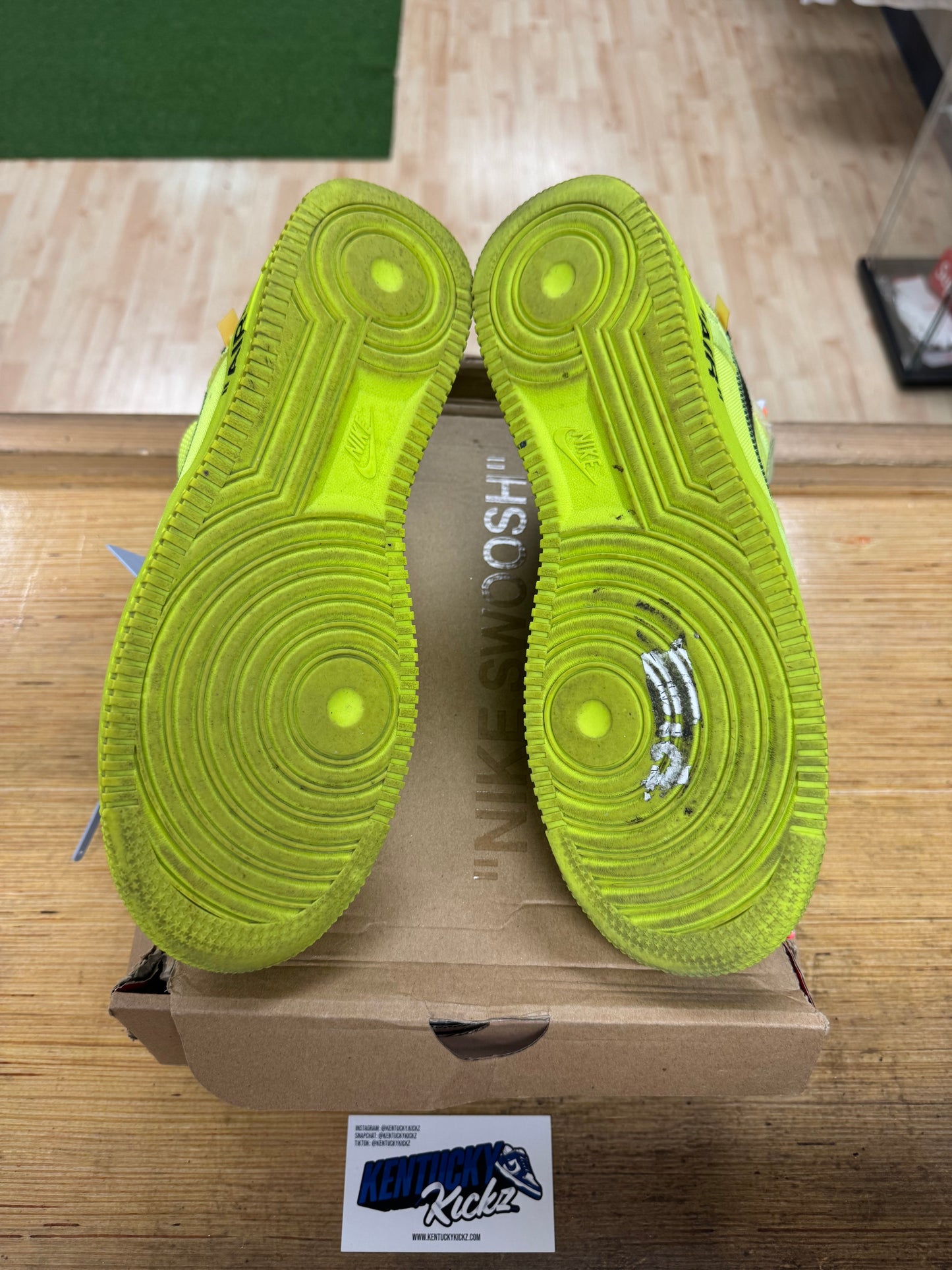 Air Force 1 Low “Off-White Volt” (Sz 10)