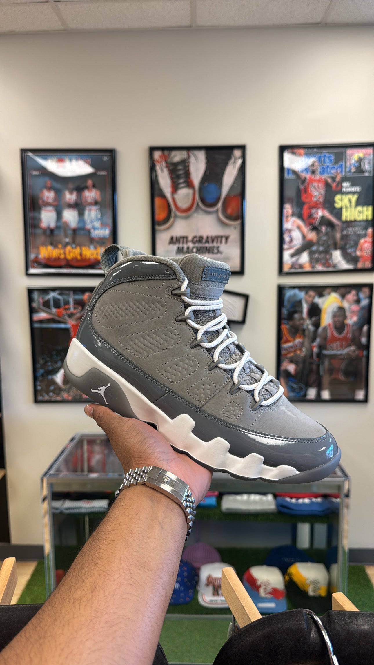 Jordan 9 Retro “Cool Grey” 2025 (Sz 9)