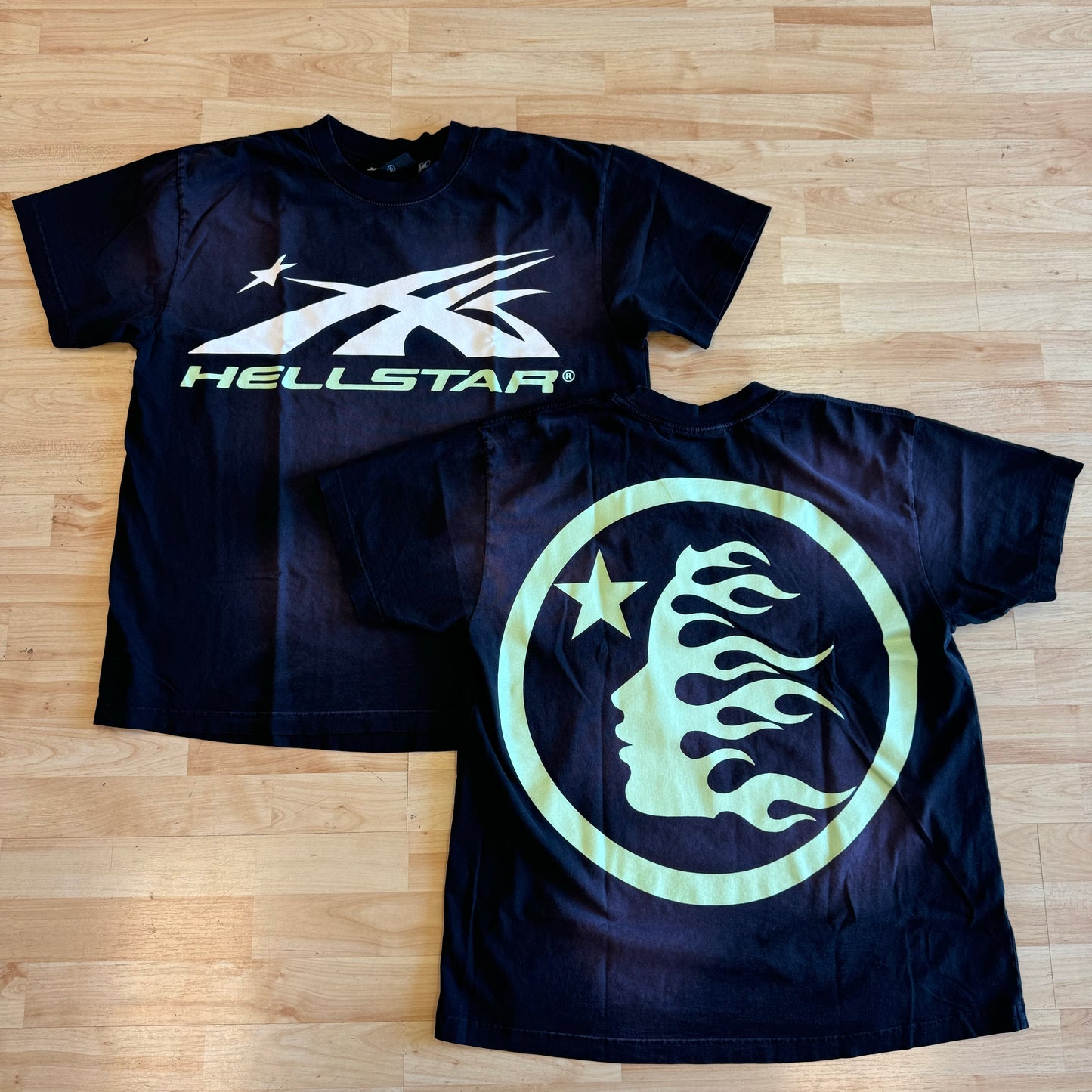 “HELLSTAR” Glow in the Dark Sports Logo T-Shirt