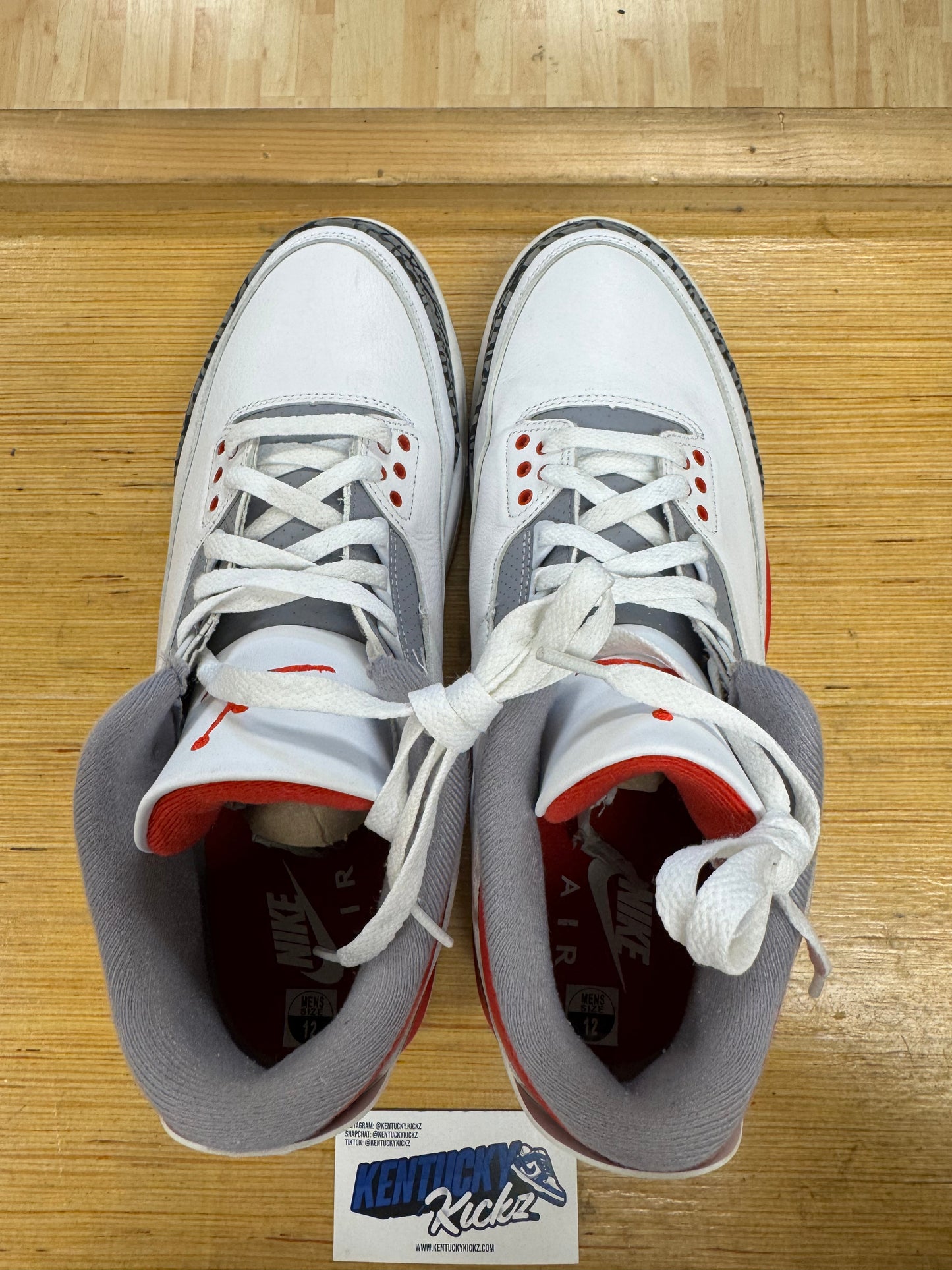 Jordan 3 Retro “Fire Red” 2022 (Sz 12)