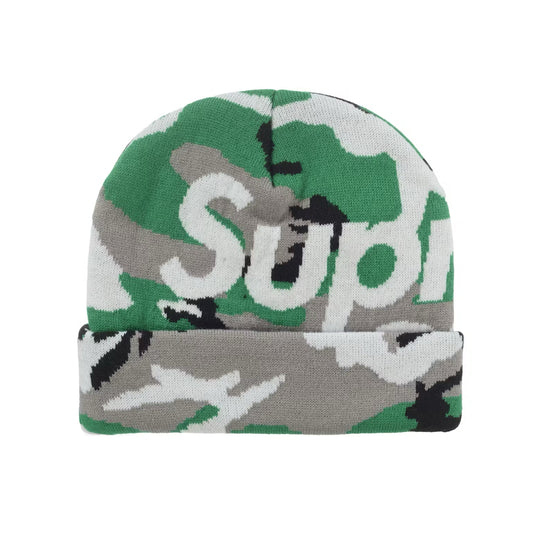 Supreme Camo Logo Beanie “FW25” (Green Camo)
