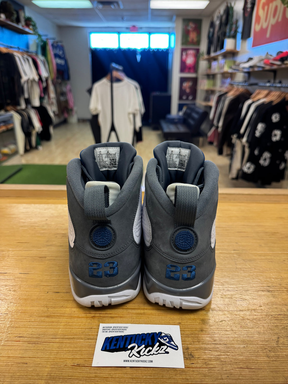 Jordan 9 Retro “Flint Grey French Blue” (Sz 11)