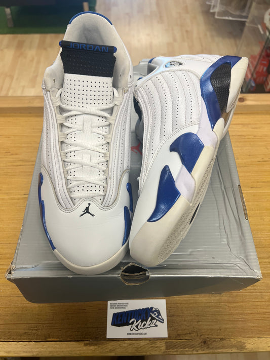 Jordan 14 Retro “White Hyper Royal” (Sz 12)