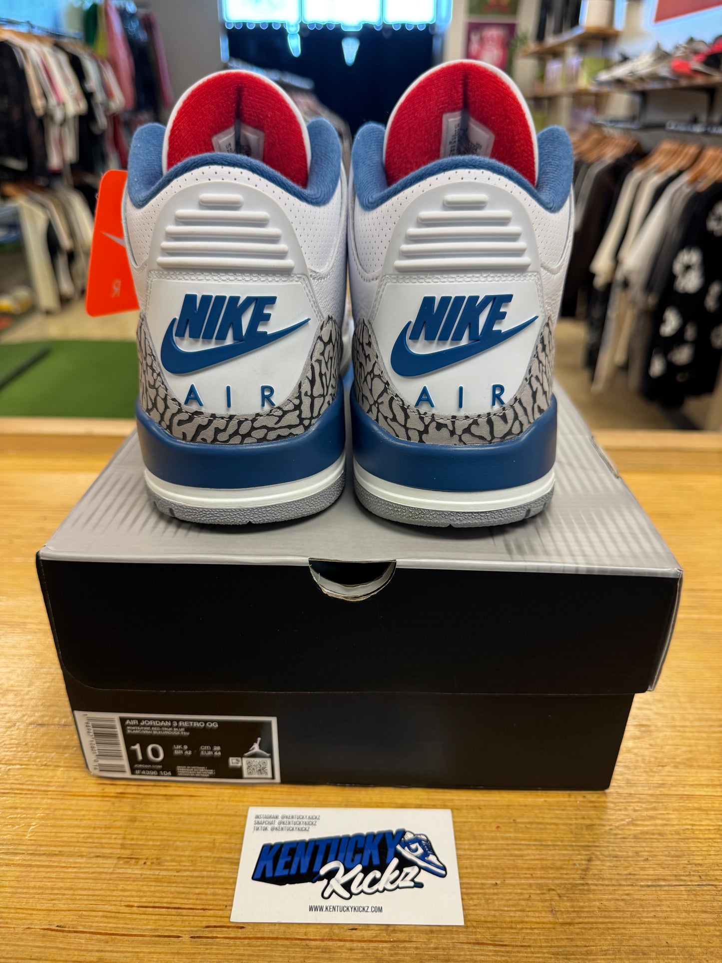 Jordan 3 Retro “True Blue” 2026 (Sz 10)