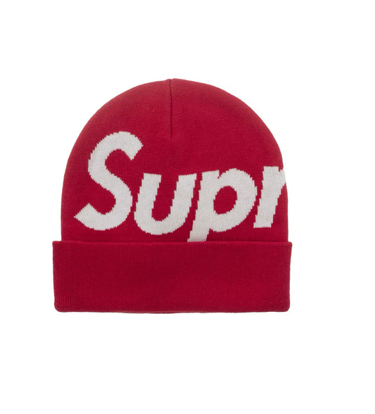 Supreme Big Logo Beanie “FW25” (Red)