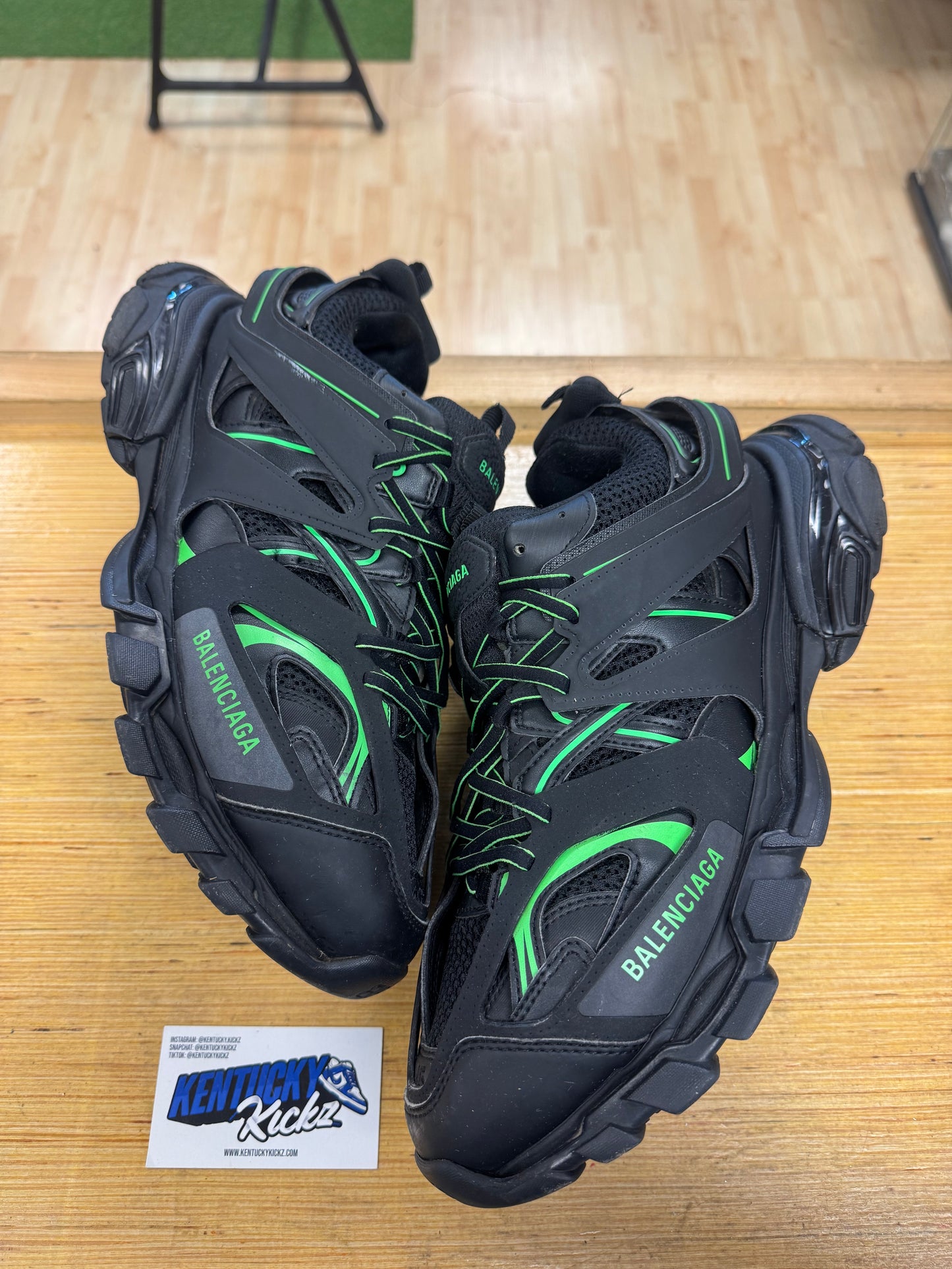 Balenci Track “Black Green” (Sz 45 EU/ 12 Men)