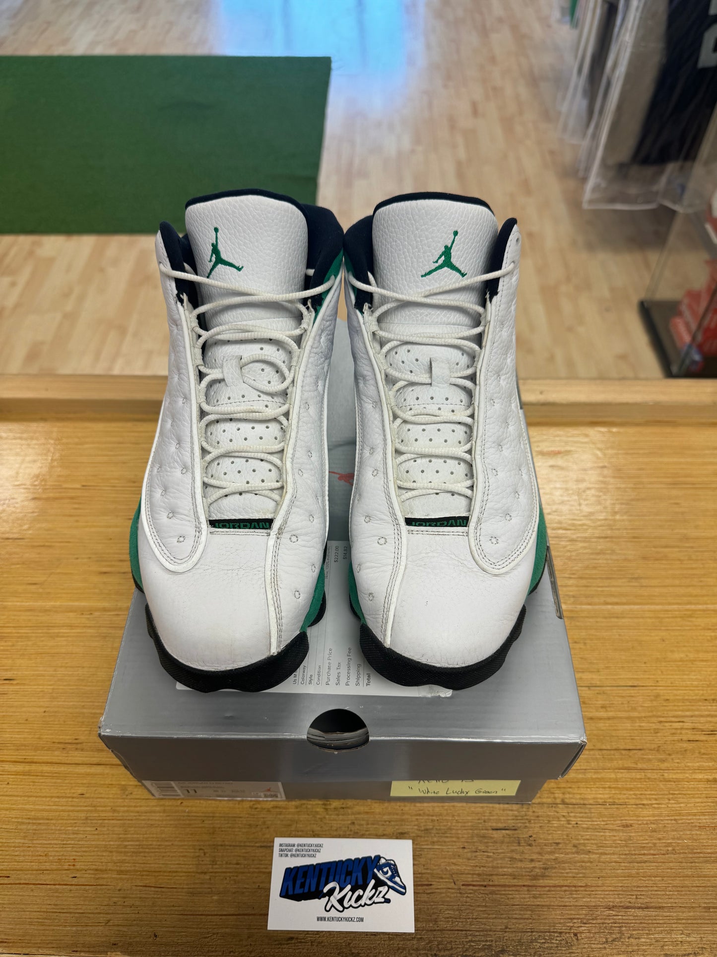 Jordan 13 Retro “White Lucky Green” (Sz 11) (USED)