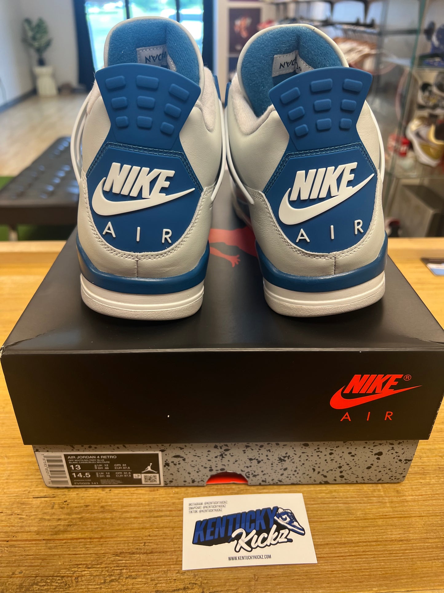 Jordan 4 Retro “Military Blue” (Sz 13)