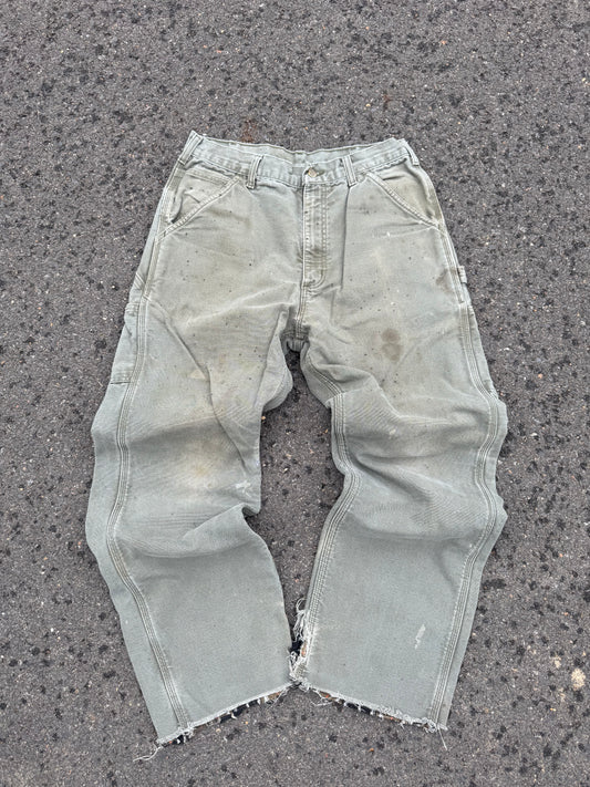 “VINTAGE” Faded Olive Carhartt Jeans - 32 x 34
