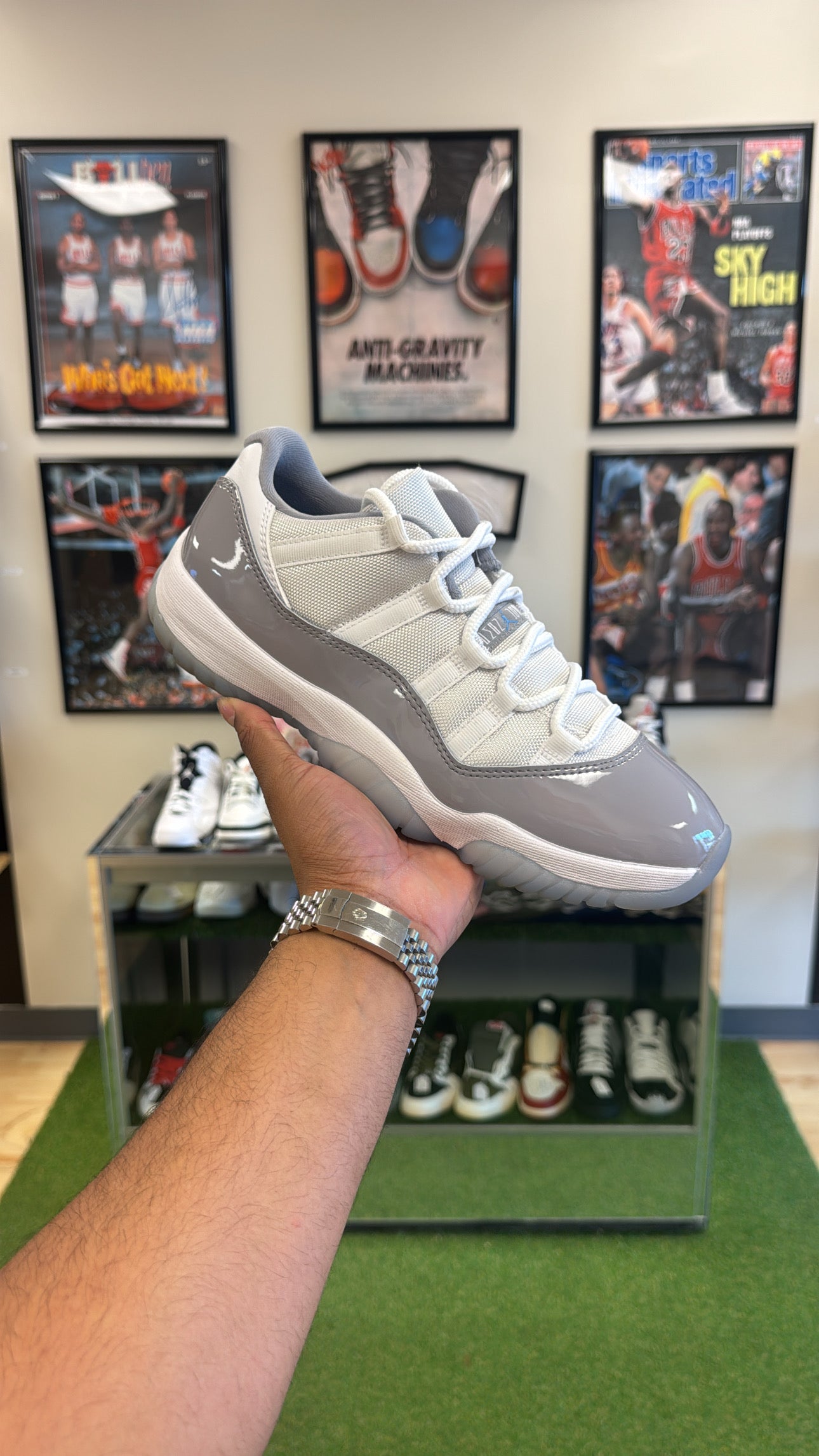 Jordan 11 Low “Cement Grey” (Sz 9)
