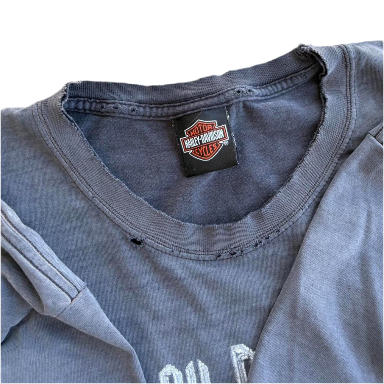 “Vintage” 1990’s/00s Harley Davidson Heavily Sun Faded and Distressed Tee