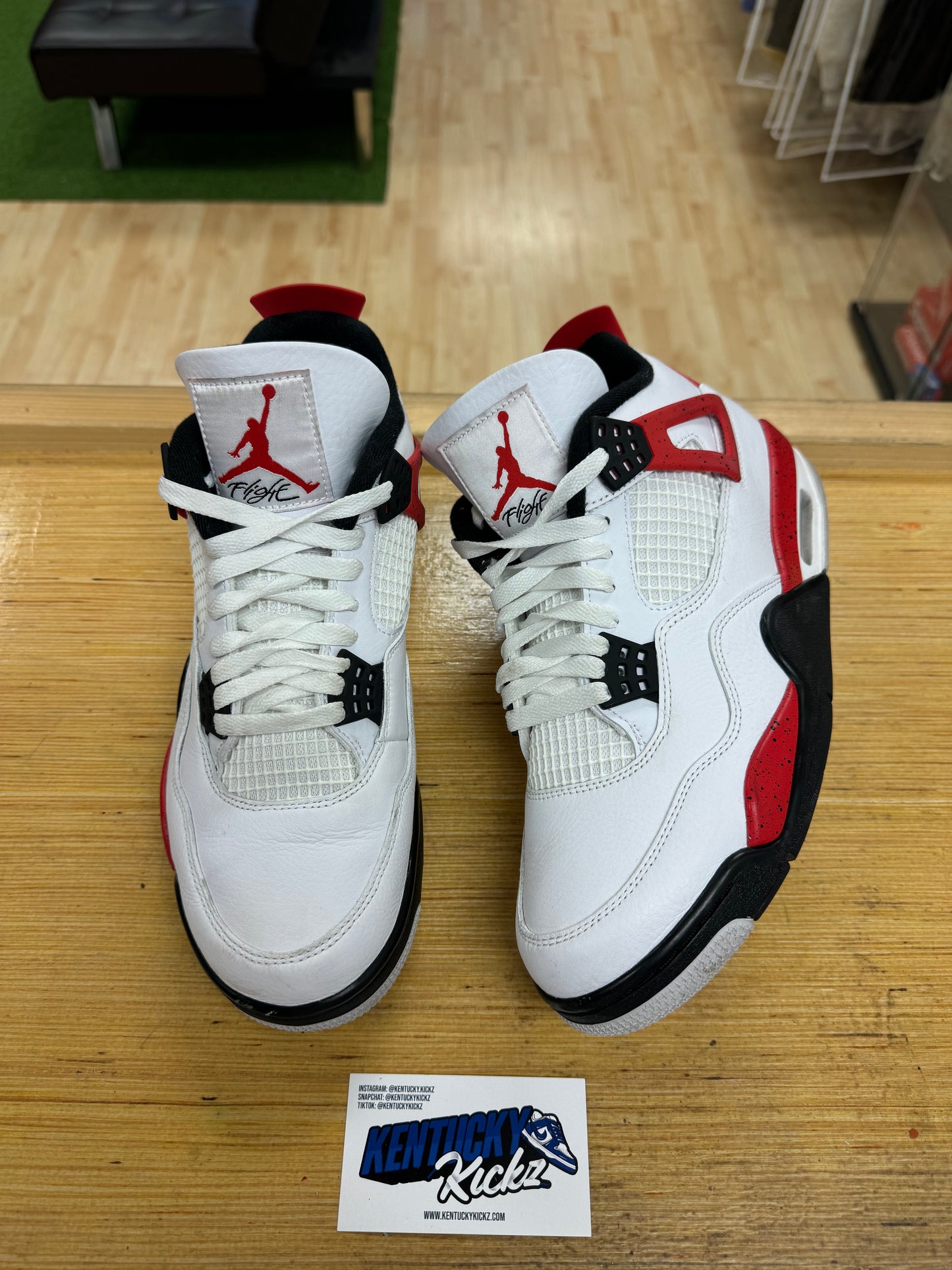 Jordan 4 Retro “Red Cement” (Sz 9.5)