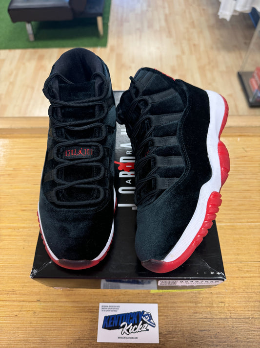 Jordan 11 Retro “Bred Velvet” (Sz 7W / 5.5Y)