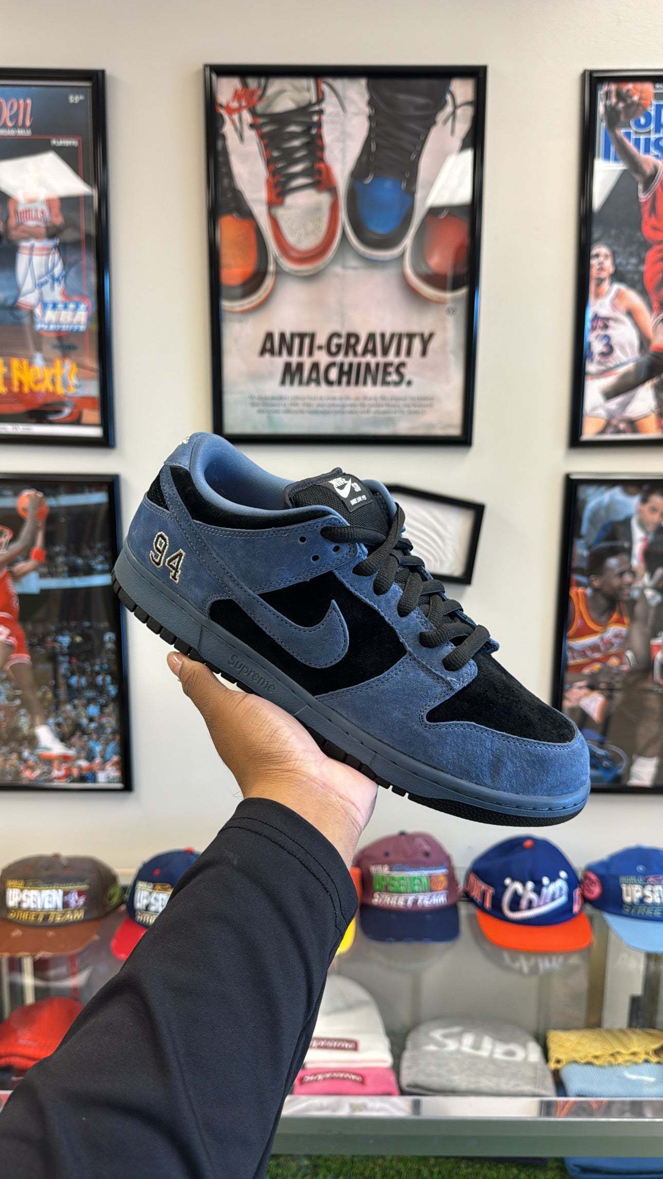 SB Dunk Low “Supreme 94 Ocean Fog” (Sz 12)