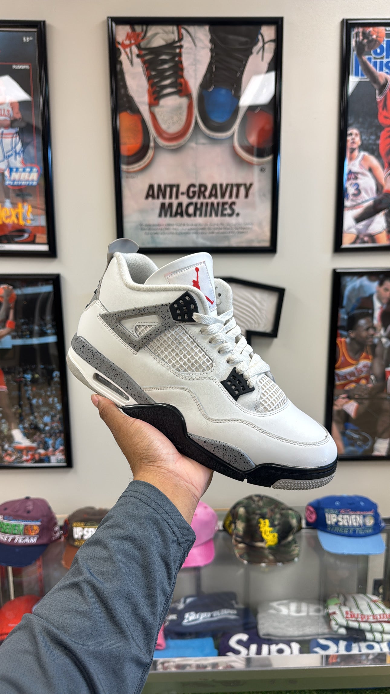 Jordan 4 Retro “White Cement” (Sz 11.5)