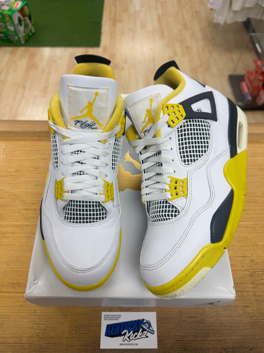 Jordan 4 Retro “Vivid Sulfur” (Sz 12W / 10.5 Men)