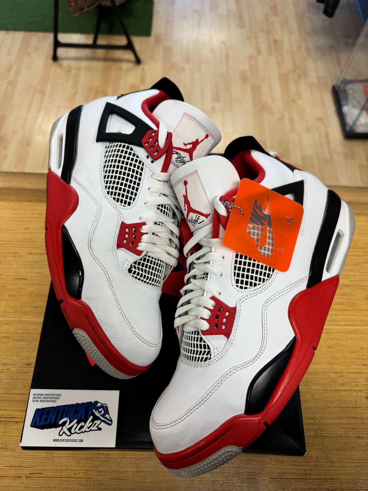 Jordan 4 Retro “Fire Red” (Sz 13)