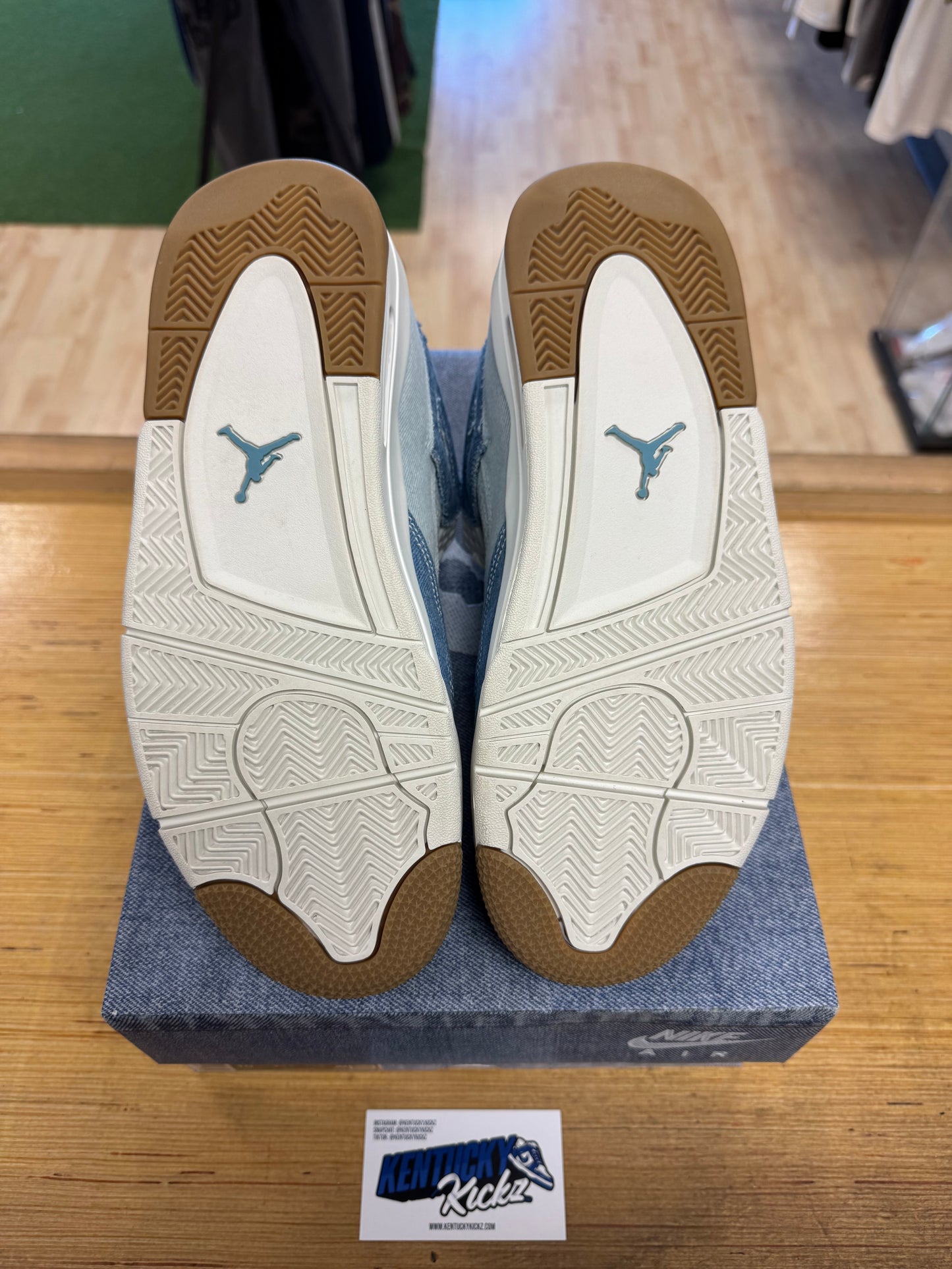 Jordan 4 Retro TEX “Denim Worn Blue” (Sz 11.5W / 10 Men)