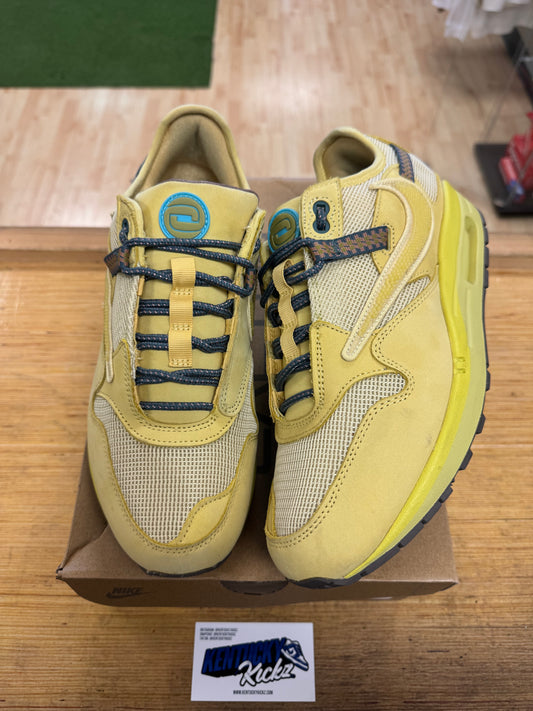 Air Max 1 “Travis Scott Cactus Jack Saturn Gold” (Sz 10)