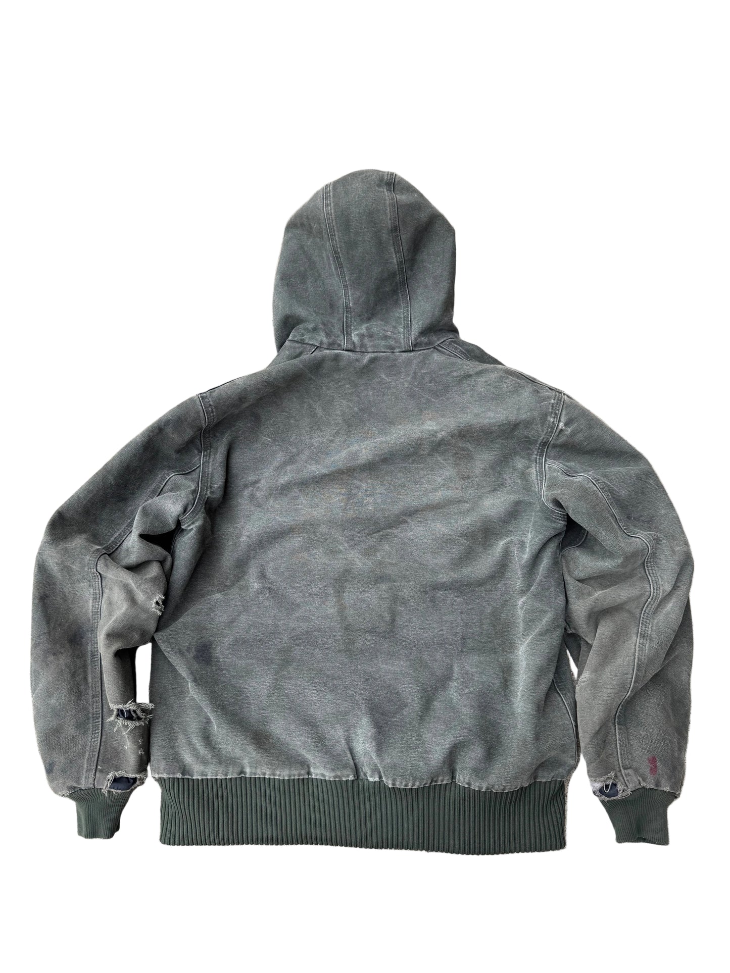 “Vintage” Carhartt Zip Hoodie Jacket (Green)