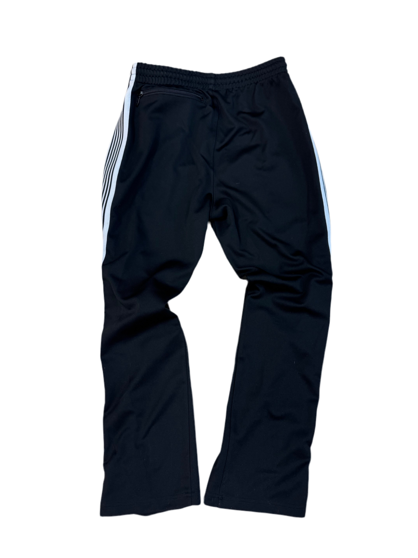 NEEDLES POLY SMOOTH TRACK PANTS (Black/White)