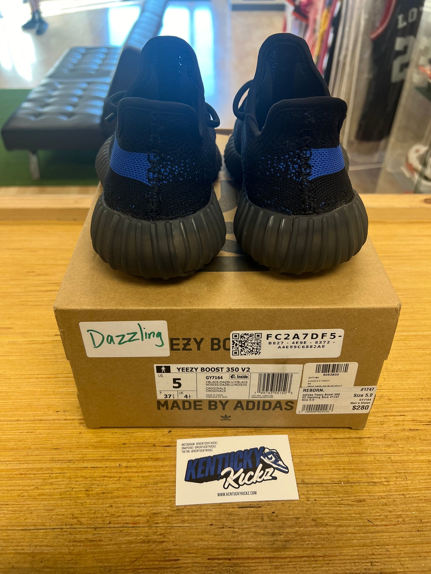 Yeezy Boost 350 V2 “Dazzling Blue” (Sz 5)