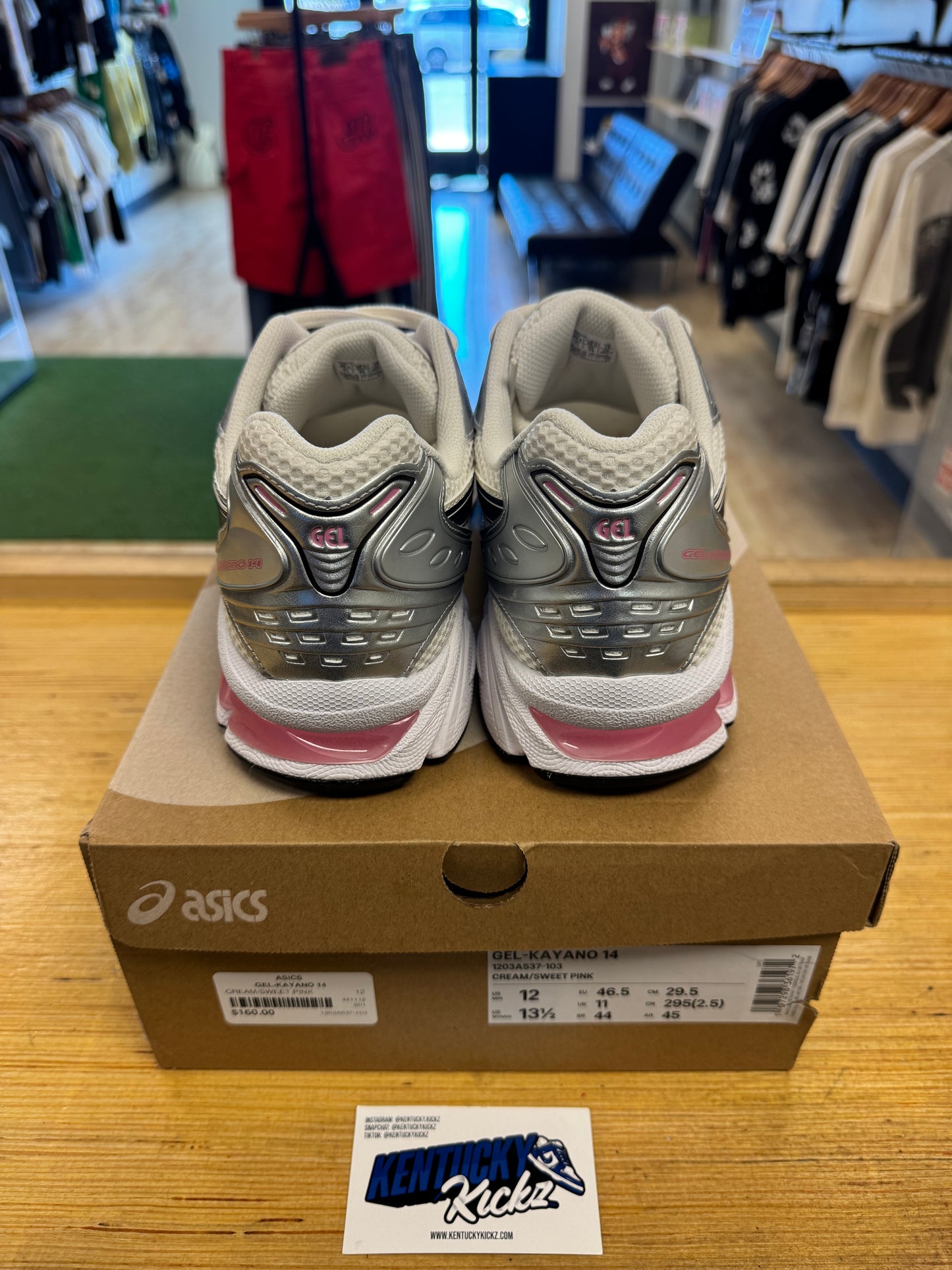 ASICS GEL-Kayan 14 “Cream Sweet Pink” (Sz 12)