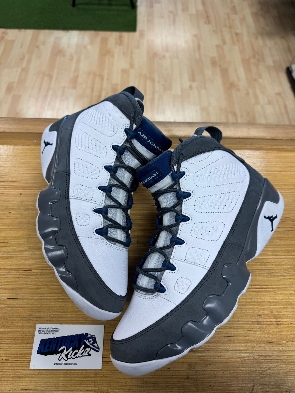 Jordan 9 Retro “Flint Grey French Blue” (Sz 11)
