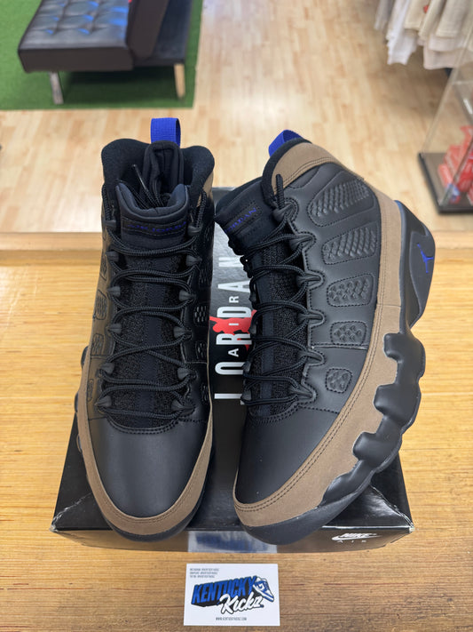 Jordan 9 Retro “Light Olive Concord” (Sz 12)