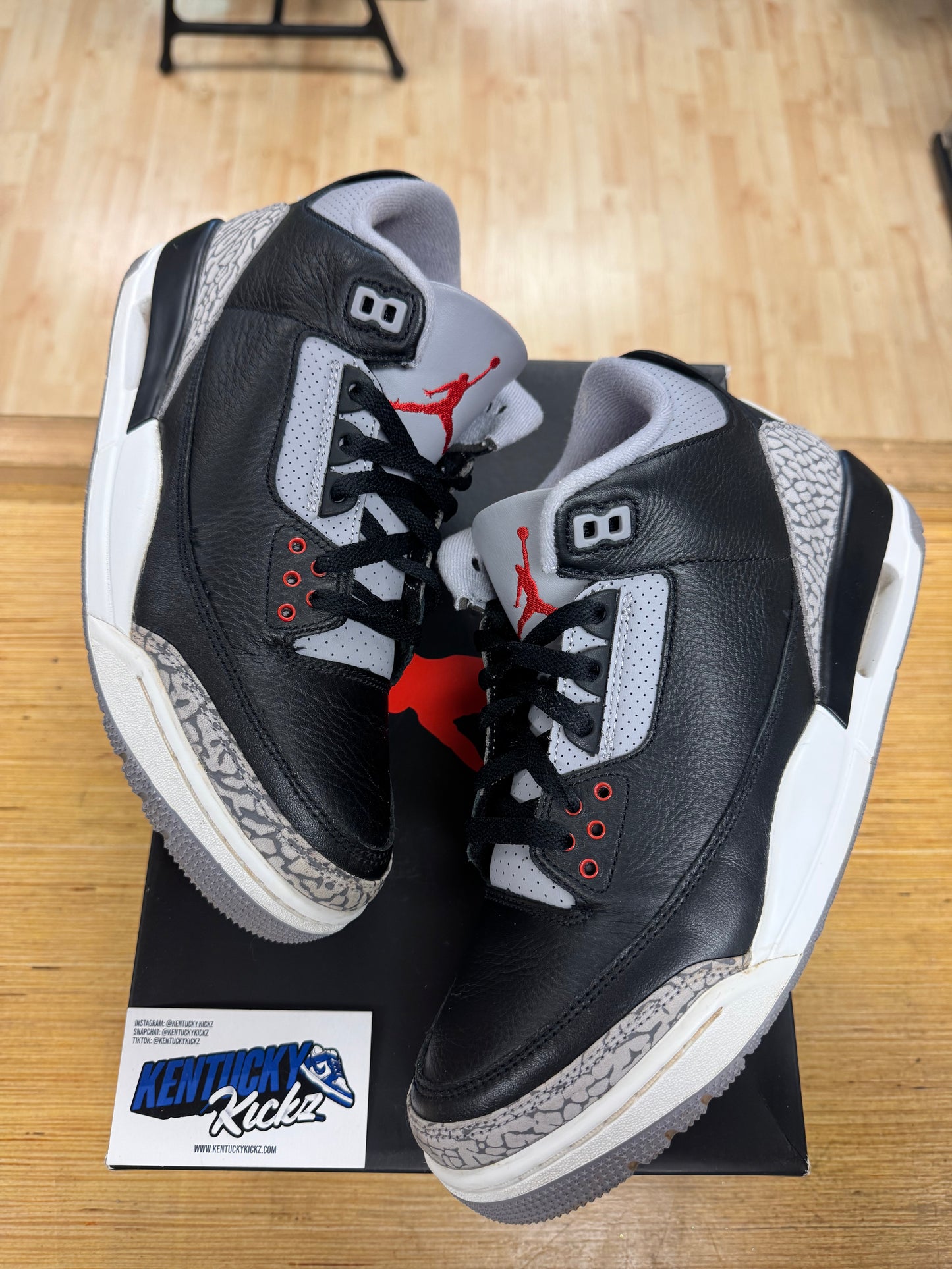 Jordan 3 Retro “Black Cement” 2024 (Sz 9.5)