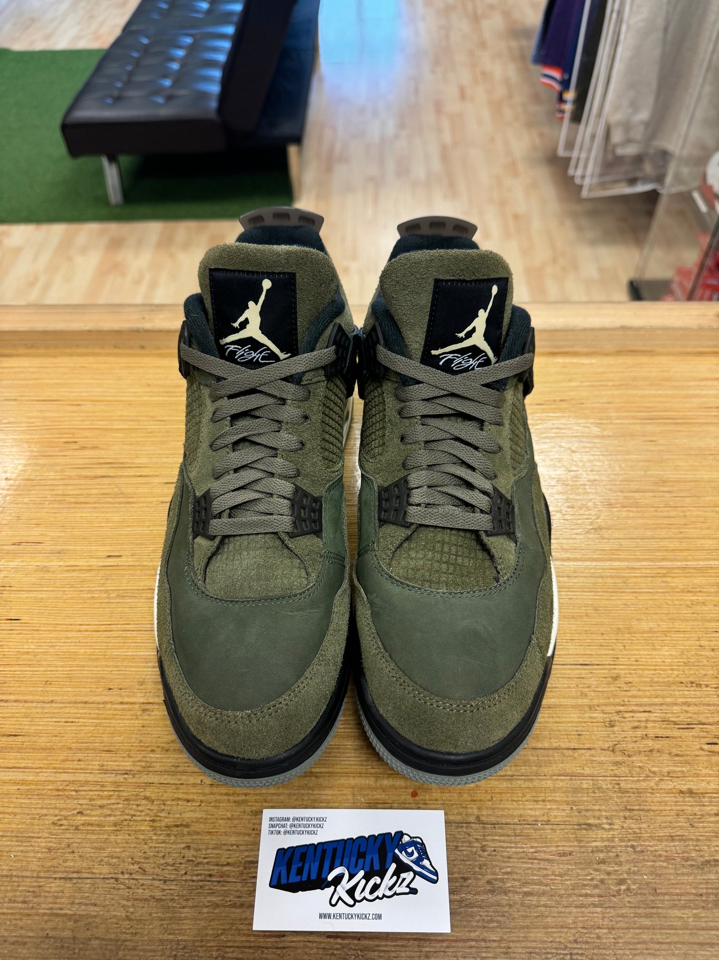 Jordan 4 Retro “Craft Medium Olive” (Sz 12)