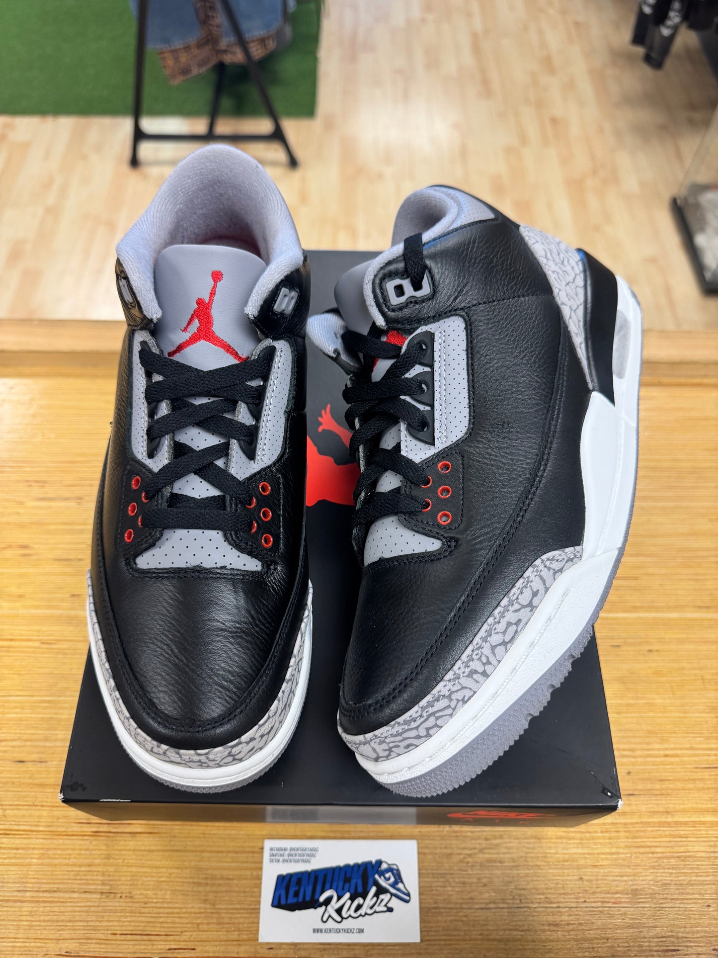 Jordan 3 Retro “Black Cement” 2024 (Sz 9)