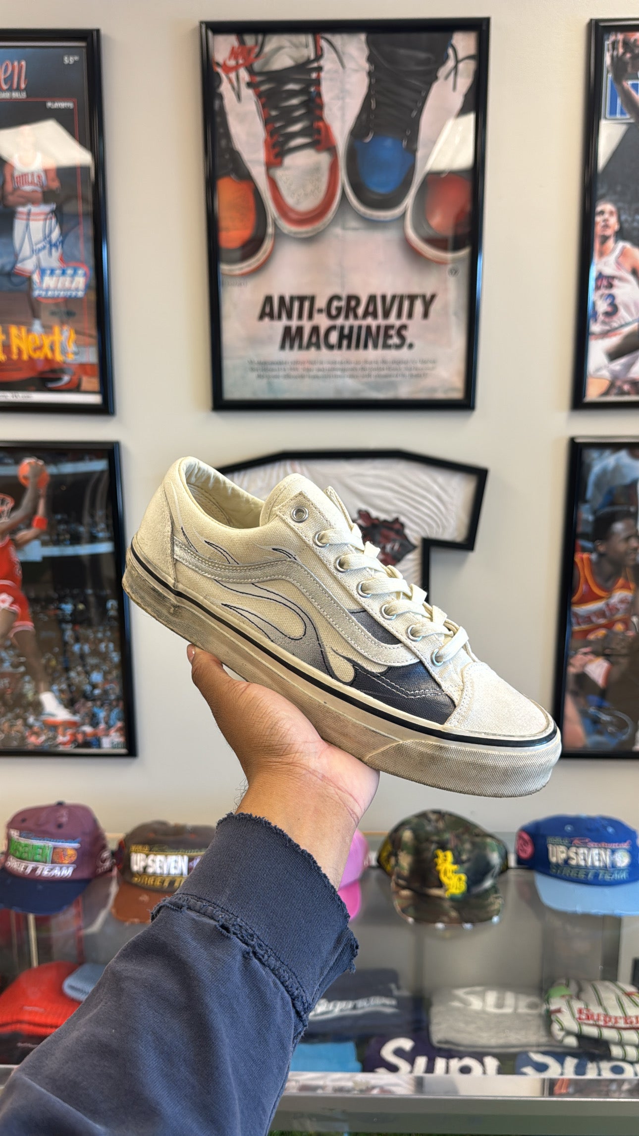 Vans LX Old Skool “Archive Flames White” (Sz 10.5)