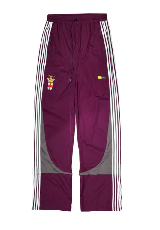 “Pasteque” 5-STRIPE NYLON TWILL TRACK PANTS (Burgundy)