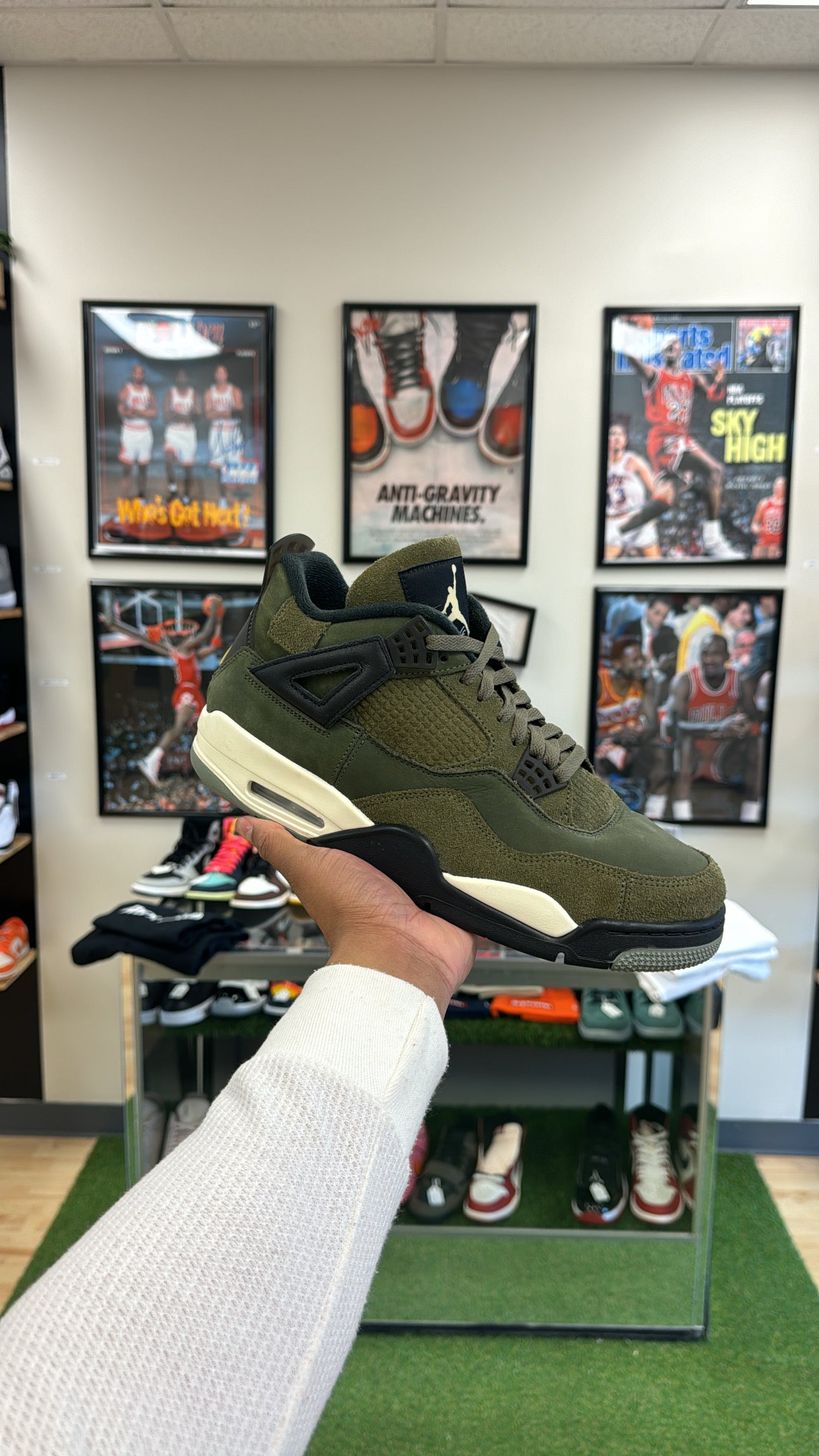 Jordan 4 Retro “Craft Medium Olive” (Sz 12)