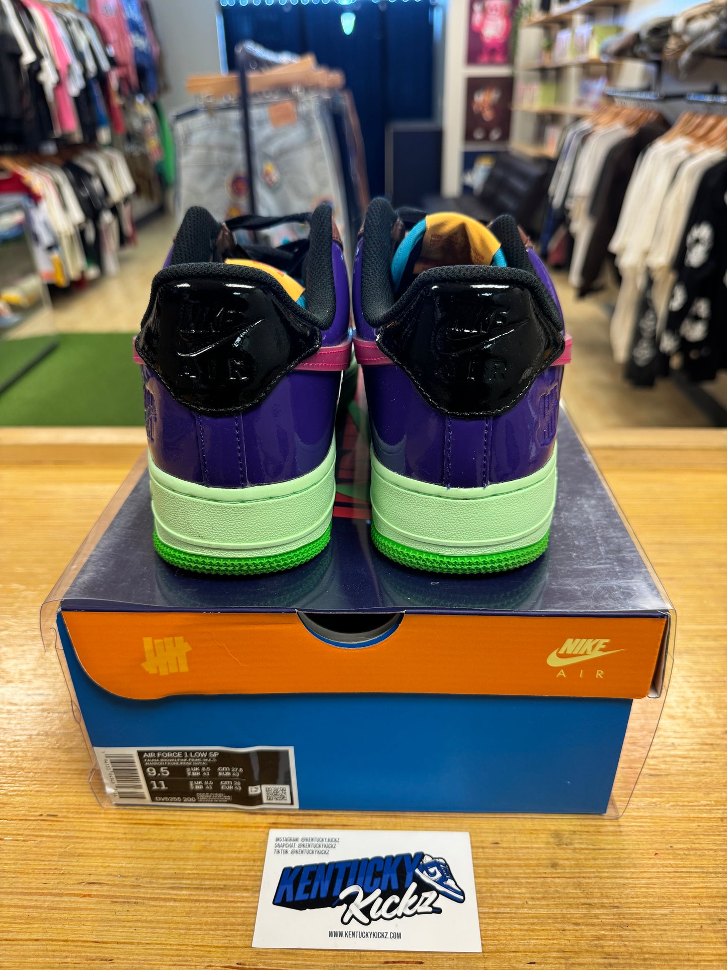 Air Force 1 Low SP “Undefeated Multi-Patent Pink Prime” (Sz 9.5)
