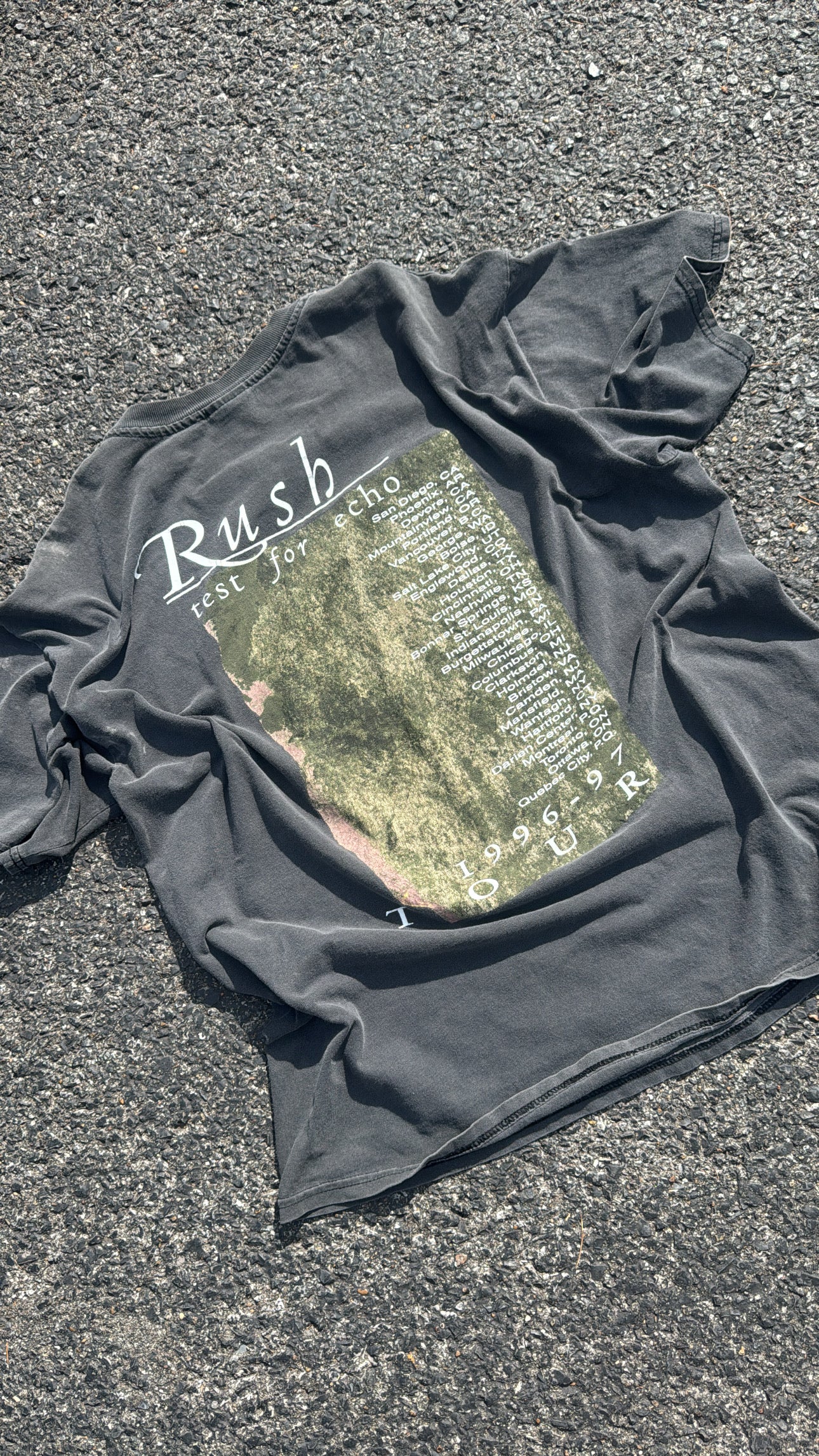 “Vintage” 1996 Rush Tee Echo Tour