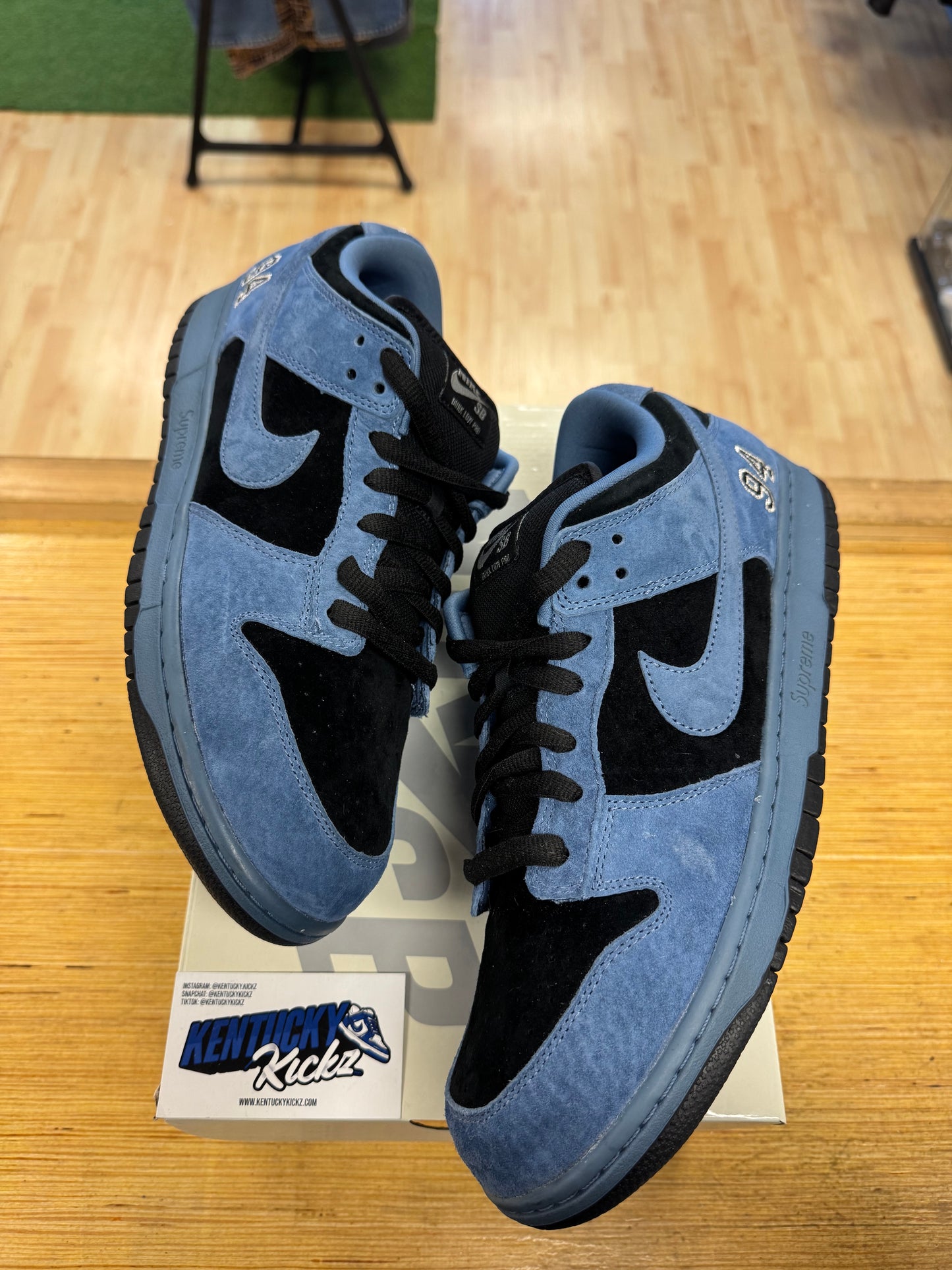 SB Dunk Low “Supreme 94 Ocean Fog” (Sz 12)