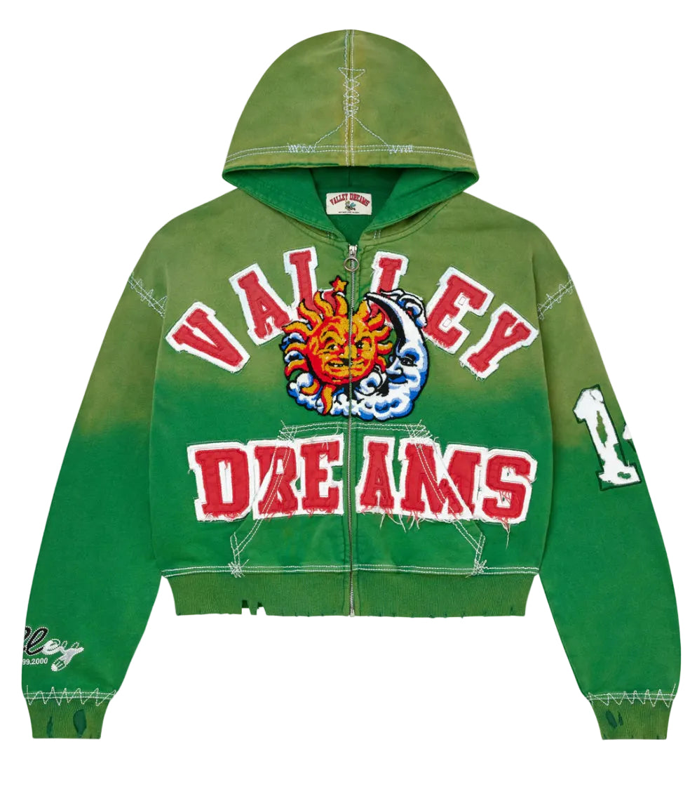 “VALE” Sunny Zip Up (Green)