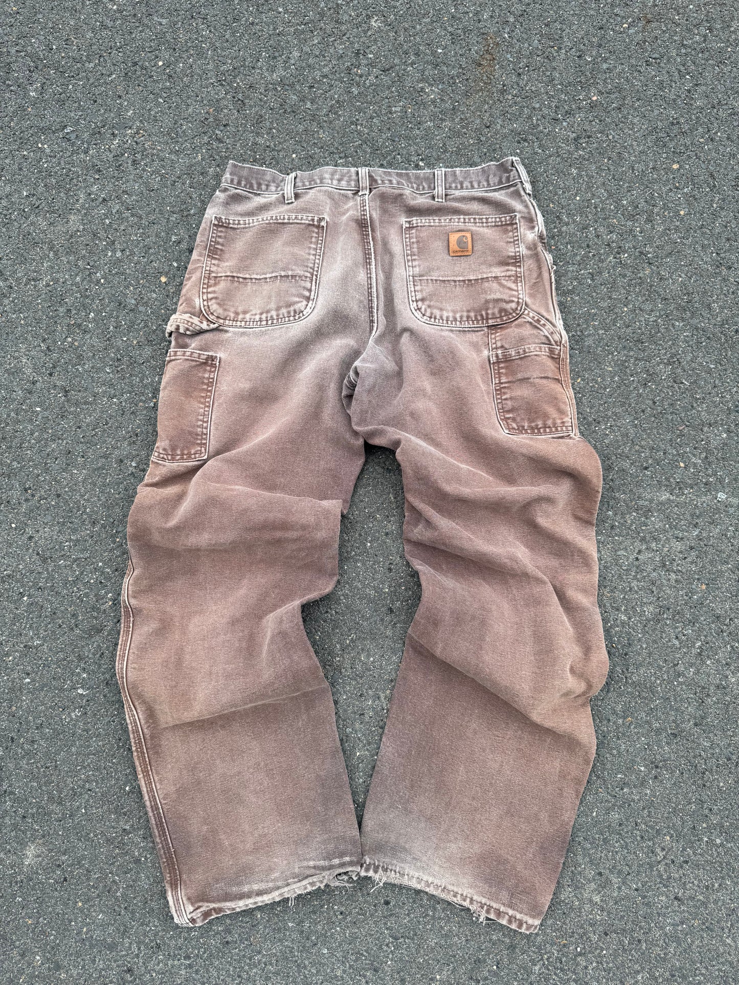 “VINTAGE” Faded Brown Carhartt Jeans - 36 X 36