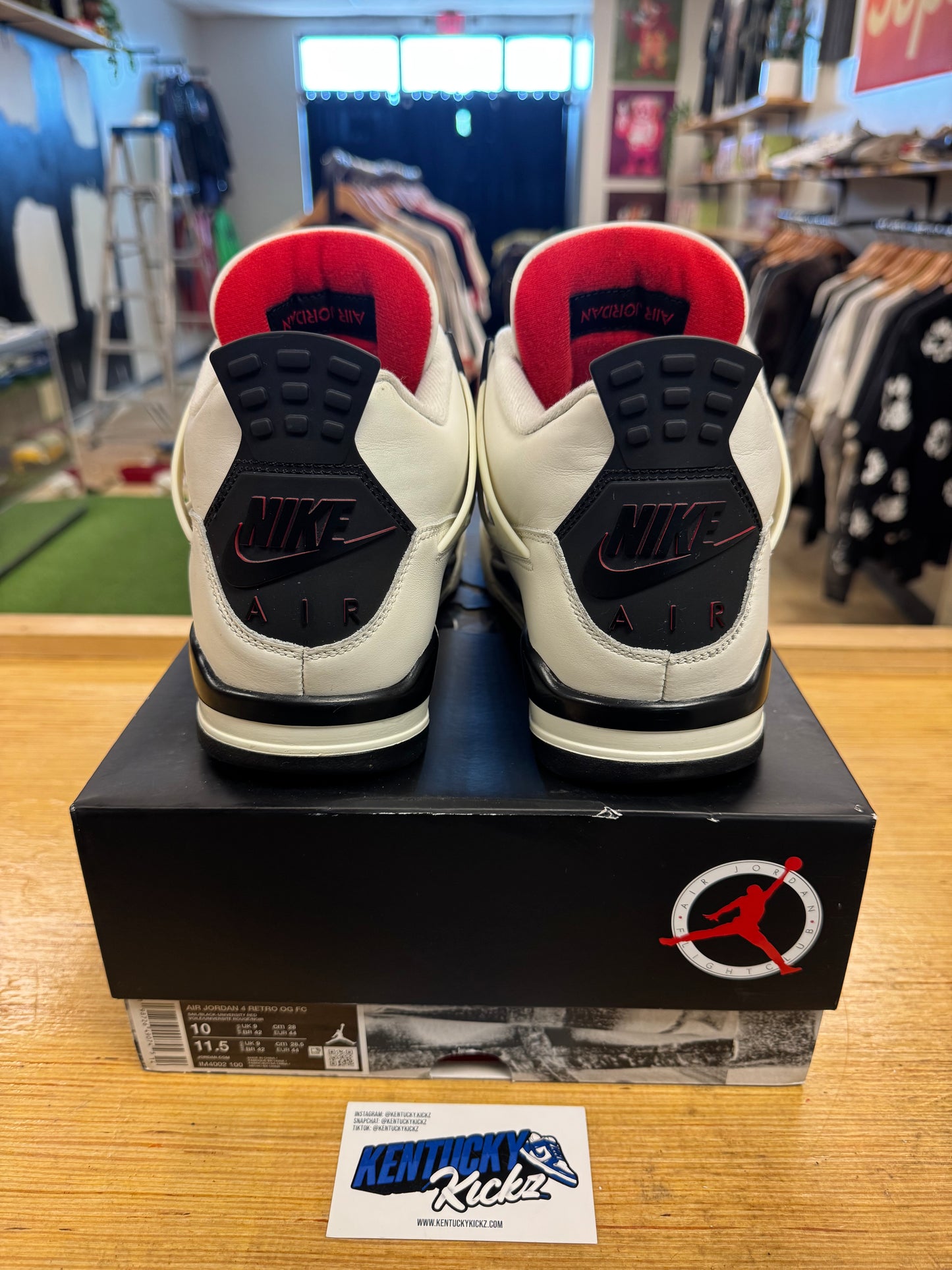 Jordan 4 Retro “Flight Club” (Sz 10)