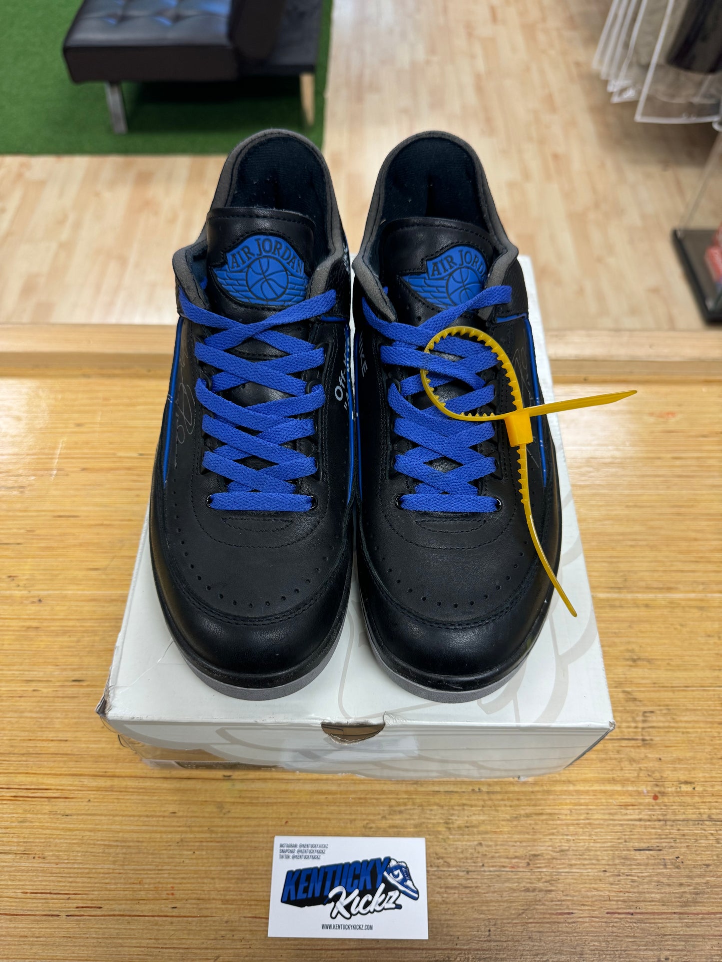 Jordan 2 Low SP “Off-White Black Blue” (Sz 10)