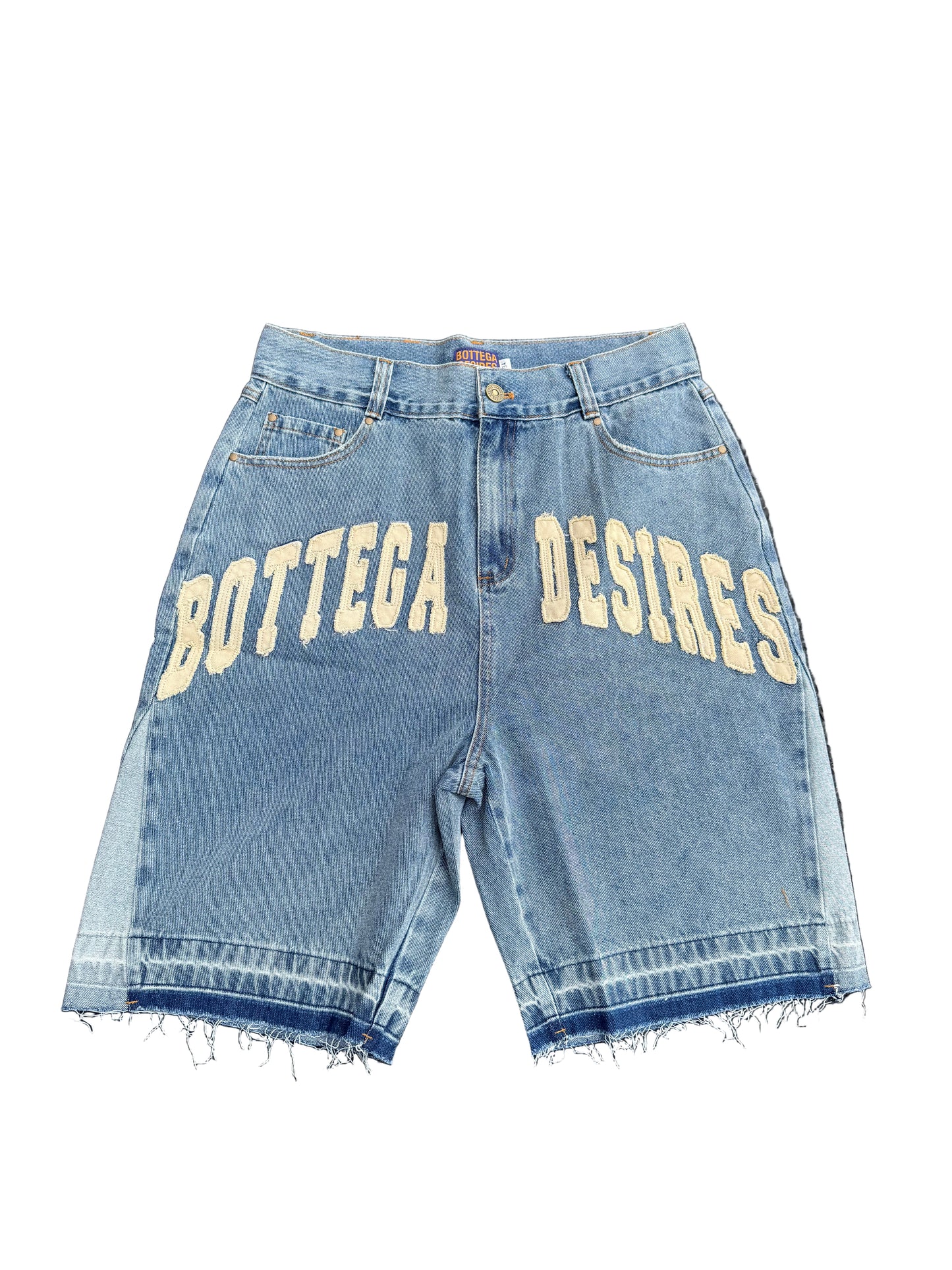 “Bottega Desire” Denim Shorts (BLUE)