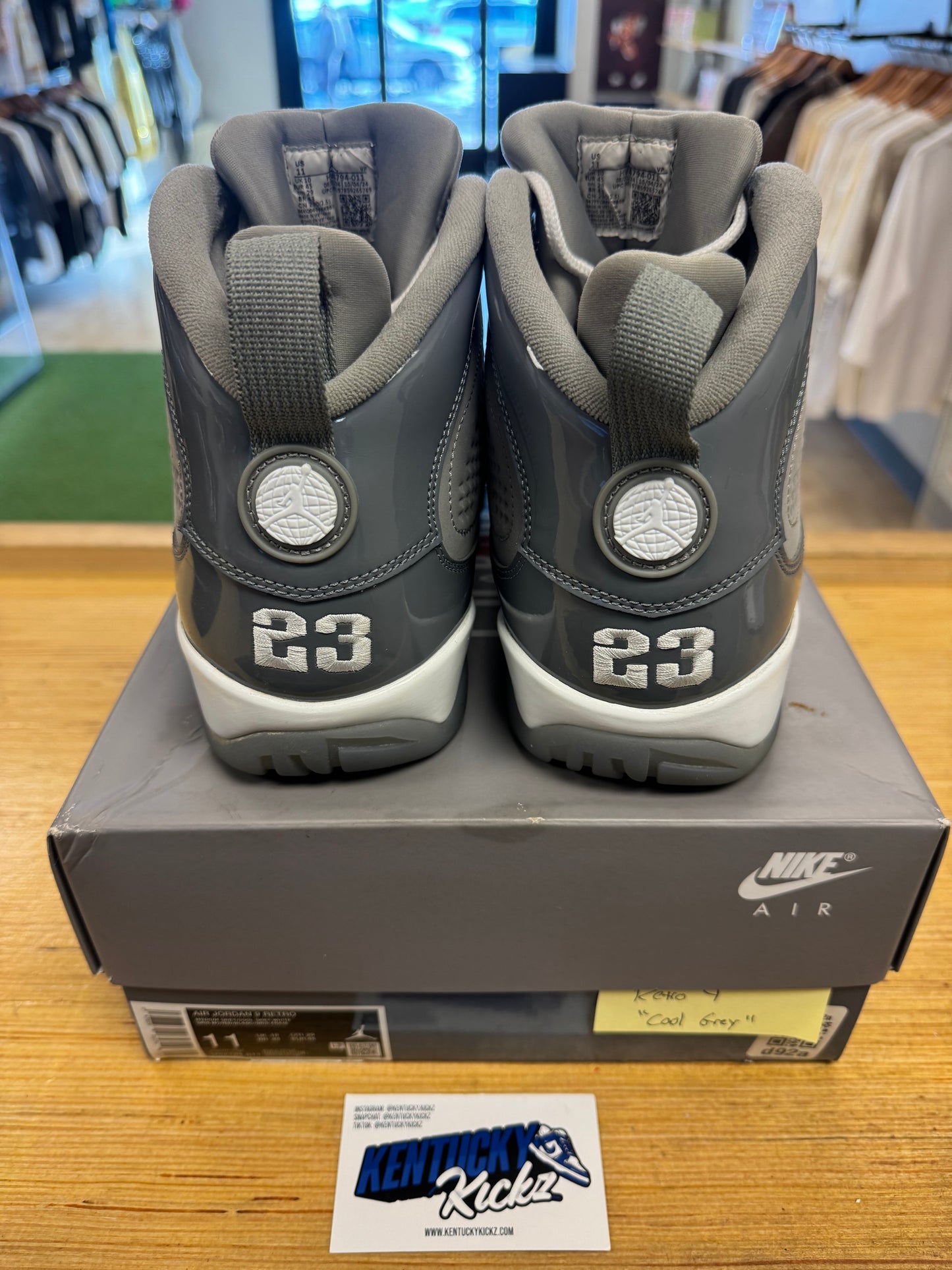 Jordan 9 Retro “Cool Grey” 2025 (Sz 11)