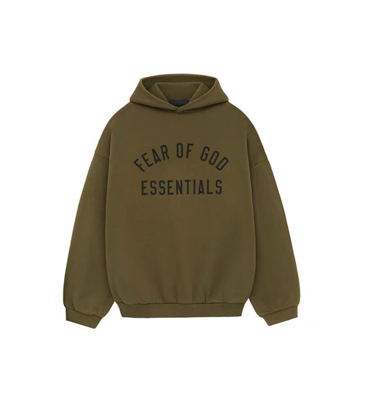 Fear of God Essentials Fleece Hoodie “Olive”