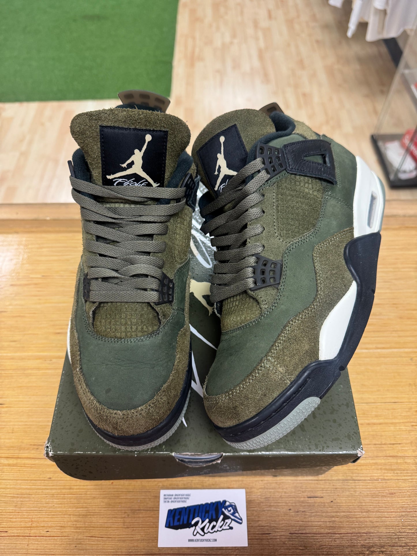 Jordan 4 Retro “Craft Medium Olive” (Sz 10.5)