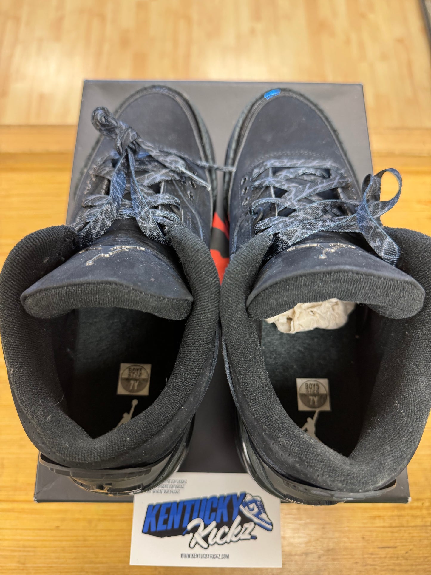 Jordan 3 Retro “Black Cat” (Sz 7Y)